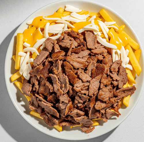 Doner Meat With Chips & Cheese 